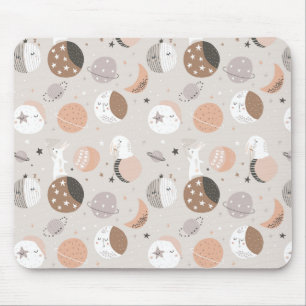 Sweat Dream Bunnies im Weltraummuster Mousepad