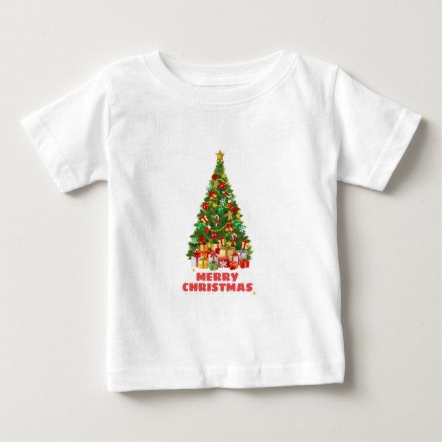 Sweat fröhlich und hell Weihnachtsfeiertag Baby T-shirt (Vorderseite)