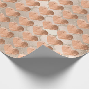 Sweat Heart Blush Pink Rose Gold Ivory Pearl Geschenkpapier