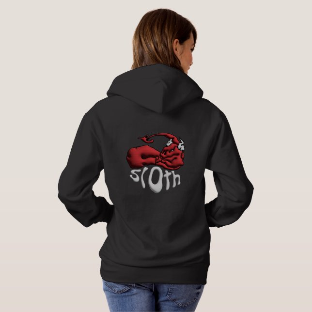 Sweat in Sin Sloth  Hoodie (Schwarz voll)
