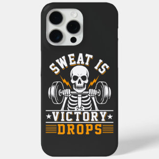 Sweat is Victory Drops White Fitness Gym Workout Case-Mate iPhone Hülle