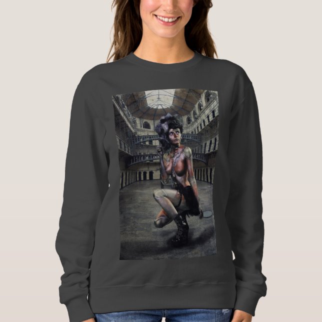 SWEAT Jeff Mougenot/ Black doll steampunk2 Sweatshirt (Vorderseite)
