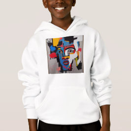 Sweat mit abstrakter Kunstkapuze Hoodie