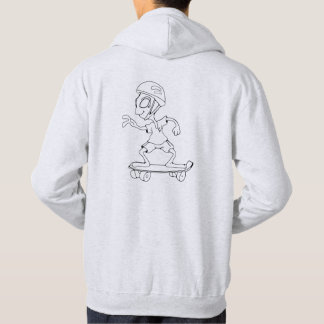 Sweat mit Logo-Kapuze und hellgrauen Skifahrer Hoodie