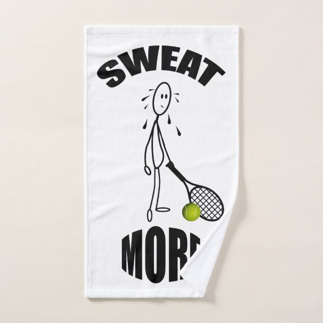 Sweat More Funny Tennis Handtuch (Handtuch)