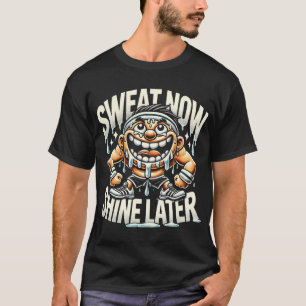 Sweat Now Shine Spater - Funny Gym T-Shirt