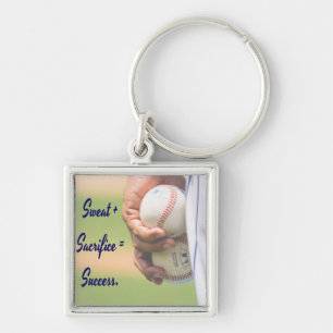 Sweat plus Opfer gleicht Erfolg BASEBALL Schlüsselanhänger