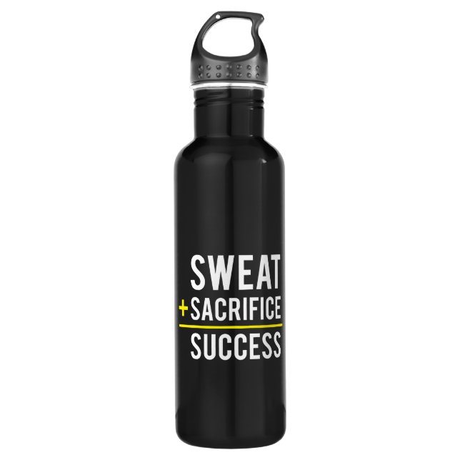 Sweat Plus opfere gleich erfolgreich - Inspiration Trinkflasche (Vorderseite)
