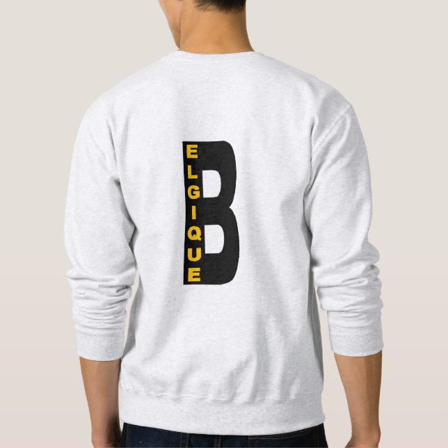 Sweat-Shirt, Asche DOS Mann BELGIEN Sweatshirt (Rückseite)