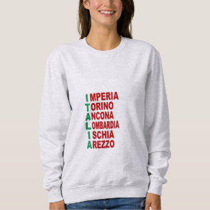 Sweat Shirt Women Cendre TOURISM ITALIEN