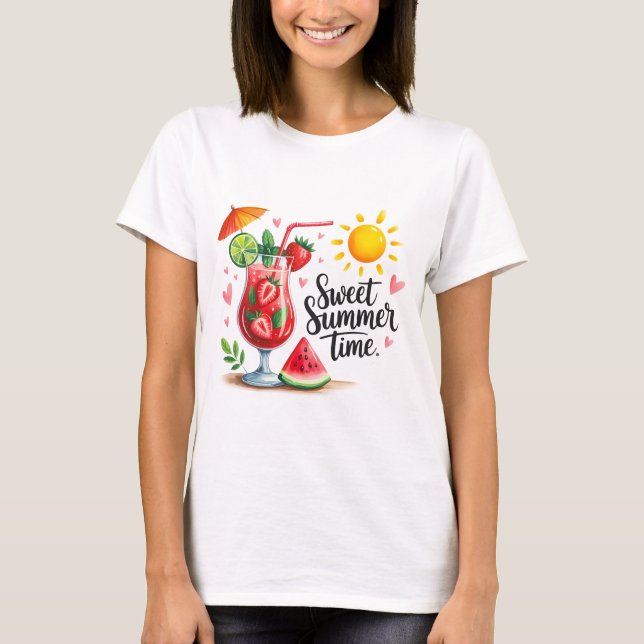Sweat Summertime  T-Shirt (Vorderseite)