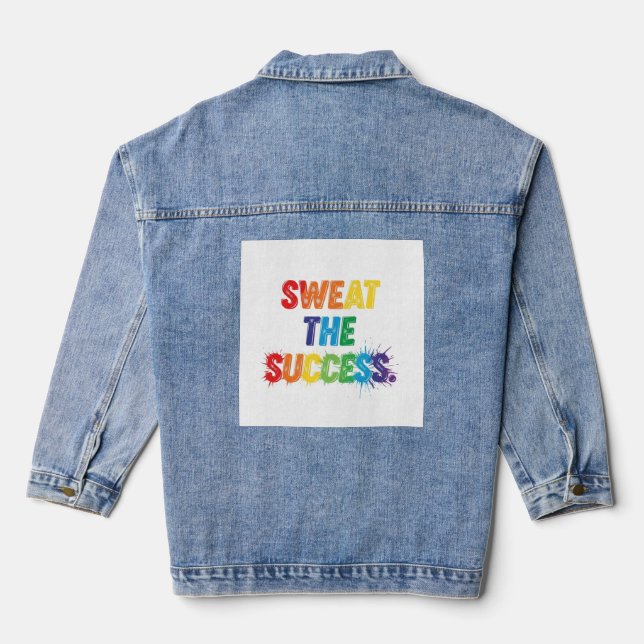 Sweat the Erfolg Jeansjacke (Rückseite)