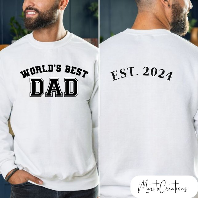 sweater for dad world's best dad, personalized  sweatshirt (Von Creator hochgeladen)