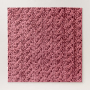 Sweater Texture: Detailliertes Nah-Up-Muster Puzzle