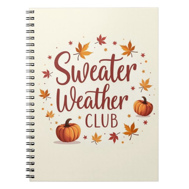 Sweater Weaather Club Notizblock (Vorderseite)