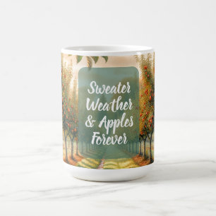 Sweater Weather & Äpfel für immer   Kaffeetasse
