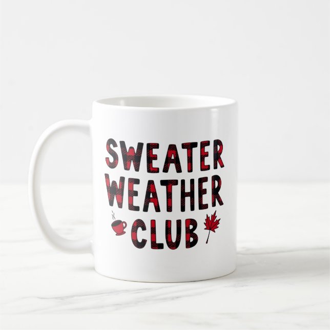 Sweater Weather Club Kaffeetasse (Links)