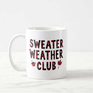 Sweater Weather Club Metallic Folie Herbst Kaffeetasse