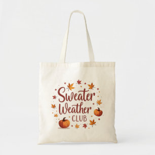 Sweater Weather Club Metallic Folie Tragetasche