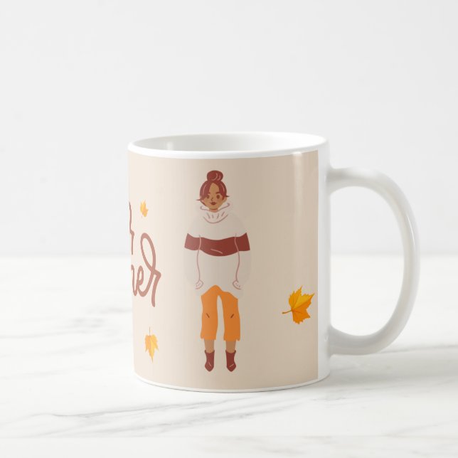 Sweater Weather Cosy Herbst Ladys Tasse (Rechts)