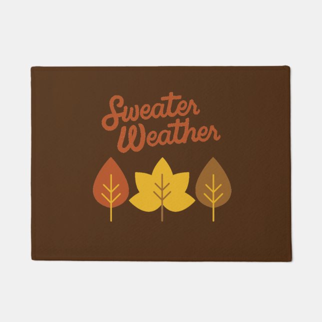 Sweater Weather Fall Doormat Fußmatte (Vorderseite)