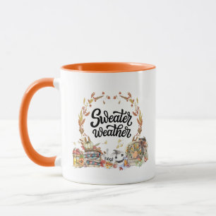 Sweater Weather   Rustikale Aquarellbilder Tasse
