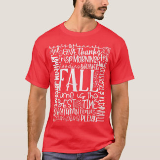Sweater Weather Thankful & gesegnet Herbst Herbst  T-Shirt