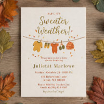 Sweater Wetter Cozy Boho Herbst-Baby-Party