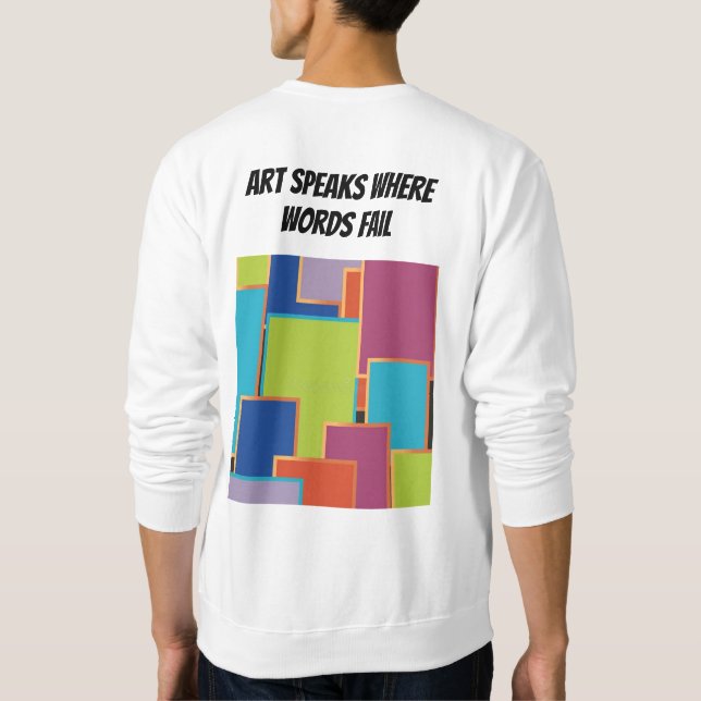 Sweatshirt Art ist das Sprachdesign des Souls (Rückseite)