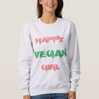Sweatshirt der GLÜCKLICHEN das VEGANE MÄDCHEN