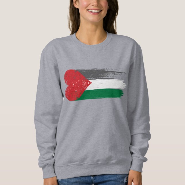Sweatshirt der palästinensischen Solidarität | Lie (Vorderseite)
