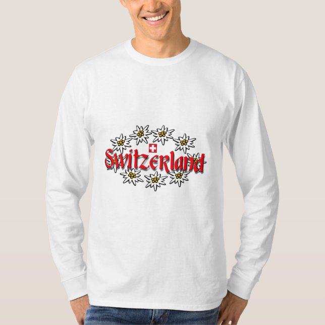 Sweatshirt der Schweiz Edelweiss T-Shirt (Vorderseite)