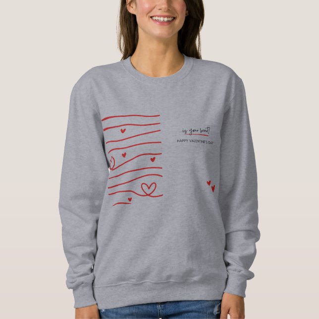 Sweatshirt Frauen Geschenk für Valentinstag (Vorderseite)