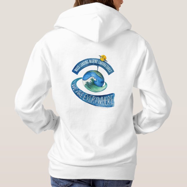 Sweatshirt (Frauen): Grundlegendes mit Kapuze, (Rückseite)