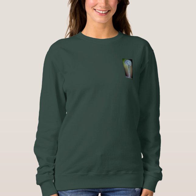 SWEATSHIRT FRAUEN SPEICHERN BLUME KUNST UND DESIGN (Vorderseite)