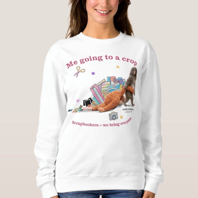 Sweatshirt für Frauen Punch the Monkey (Vorderseite)