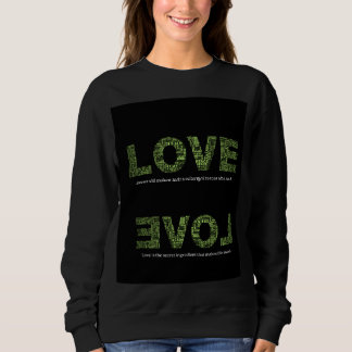 Sweatshirt für Frauen - schwarz mit Liebe