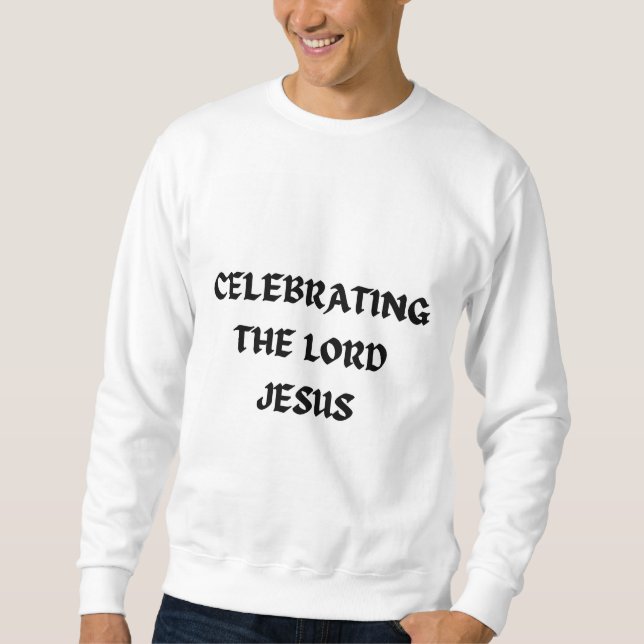 Sweatshirt für Männer - Weihnachten - Jesus feiern (Vorderseite)