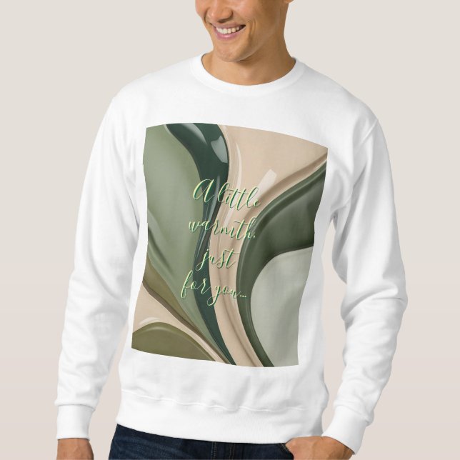 Sweatshirt in abstrakter Grafik (Vorderseite)