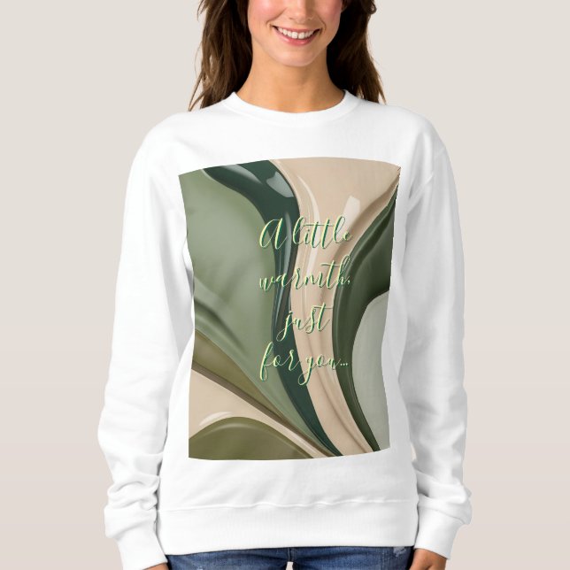 Sweatshirt in abstrakter Grafik (Vorderseite)