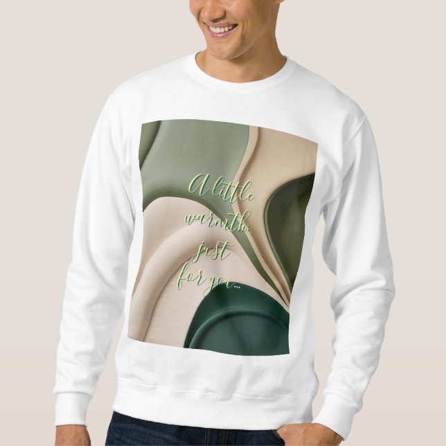 Sweatshirt in abstrakter Grafik (Vorderseite)