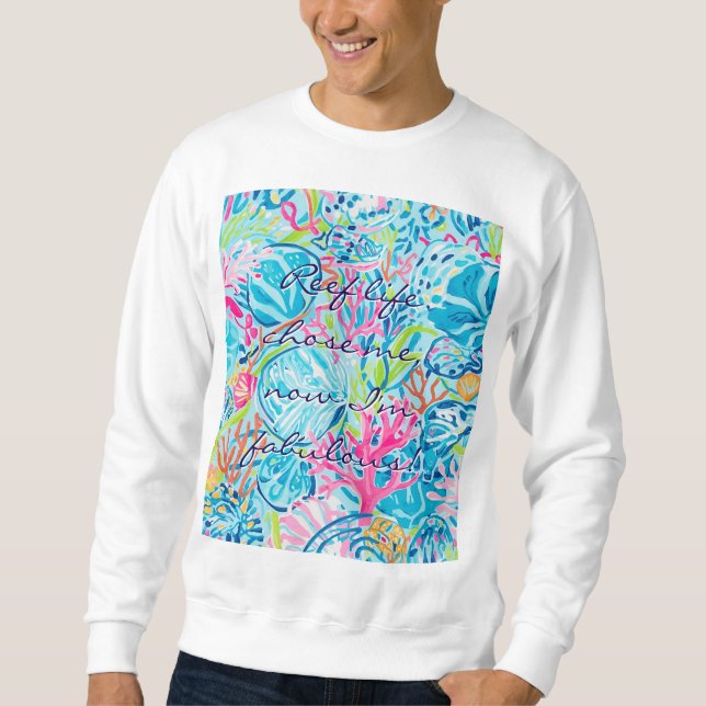 Sweatshirt in stylischer Grafik-Optik (Vorderseite)