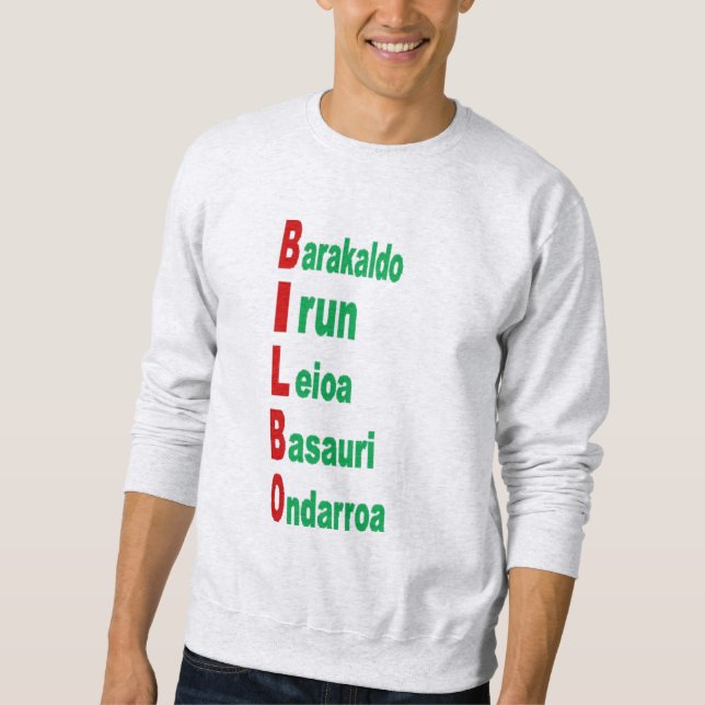 Sweatshirt Mann TOURISMUS BASKENLAND (Vorderseite)