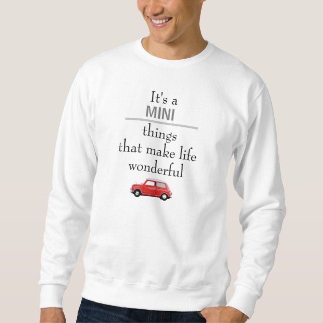 Sweatshirt Mini Cooper Rot Mini things (Vorderseite)