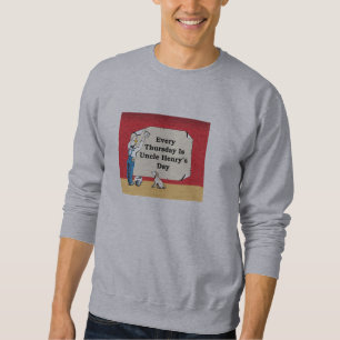 Sweatshirt mit Bucheinband