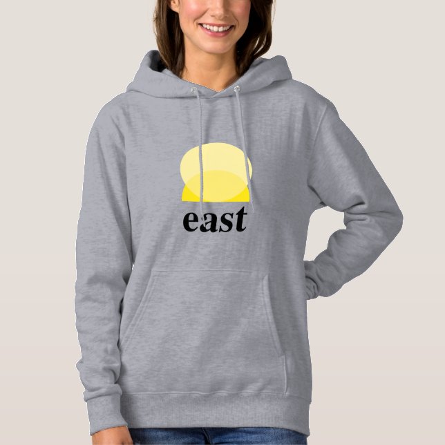 Sweatshirt mit Frauenhaube in Grau (Vorderseite)