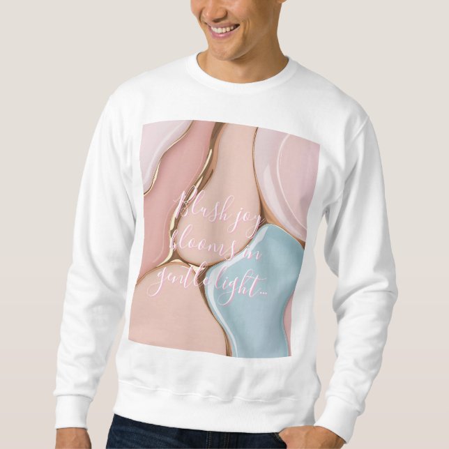 Sweatshirt mit stilvollem abstraktem Grafikdruck (Vorderseite)