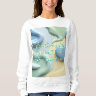 Sweatshirt mit stilvollem abstraktem Grafikdruck
