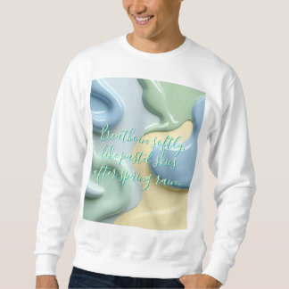 Sweatshirt mit stilvollem abstraktem Grafikdruck
