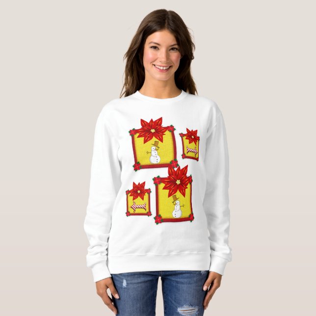 Sweatshirt Poinsettia (Vorne ganz)